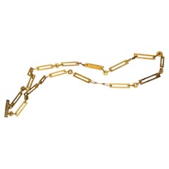 Collier à chaîne martelée en or jaune 24 carats par Rossella Ugolini, 100 cm