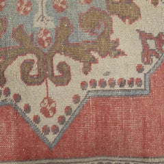 24"x24" Hand-knotted Wool Rug Cushion Cover. Rustic Throw Pillow. Home Gift