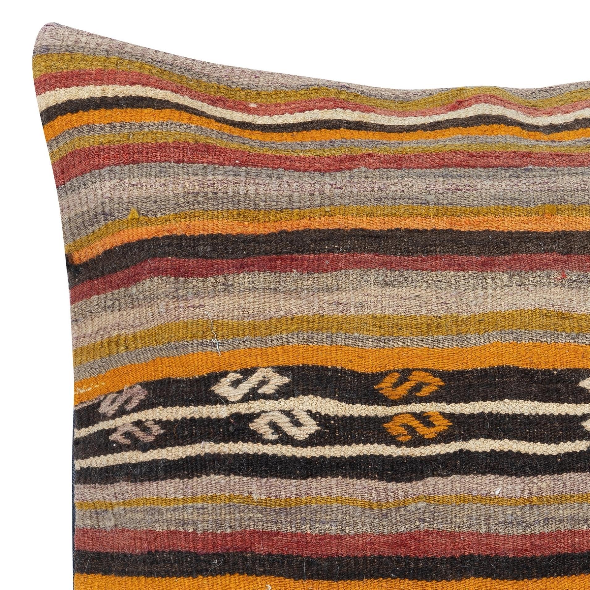 Turco Copricuscino Kilim intrecciato a mano 24 