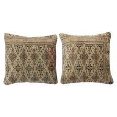 24 "x24" SET OF 2 - Vintage Toss Pillow Covers. Handgefertigte Teppich-Kissenbezüge