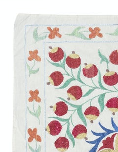 24x30 in Modern Embroidered Wall Hanging. Pomegranate Tree Design Tablecloth