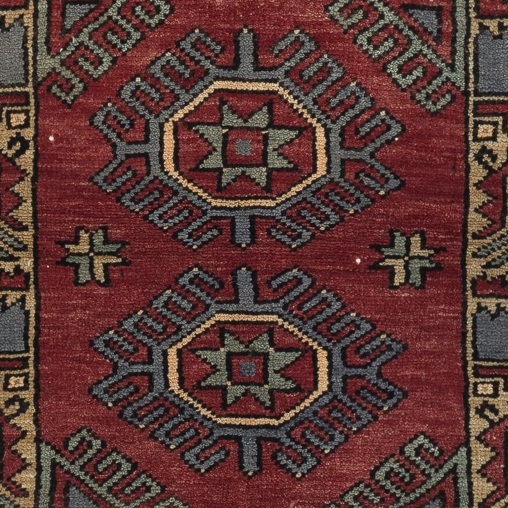 24x36 in Vintage Scatter Rug, Dark Red Turkish Accent Rug, Door Mat, Bath mat In Good Condition For Sale In Spring Valley, NY