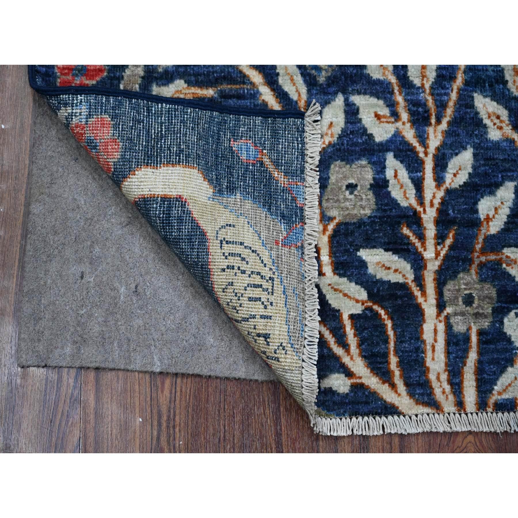 This is a truly genuine one-of-a-kind Afghan Peshawar with Birds of Paradise Design, Hand Knotted, Pure Wool, Oriental Rug. It has been Knotted for months and months in the centuries-old weaving craftsmanship techniques by expert artisans.
Primary
