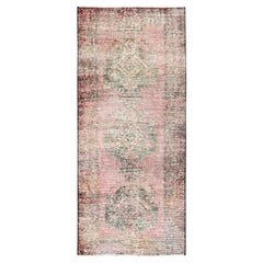 2
4"x5
6" Rose Pink Vintage Northwest Persian Hand Knotted Pure Wool Runner Rug