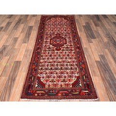 2'4"x6'4" Ivoey New Persian Sarouk Mir Hand Knotted Full Pile Wool Runner Rug