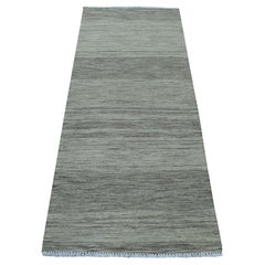 2'4"x6'4" Natural Shades Reversible Kilim Pure Wool Hand Woven Oriental Rug