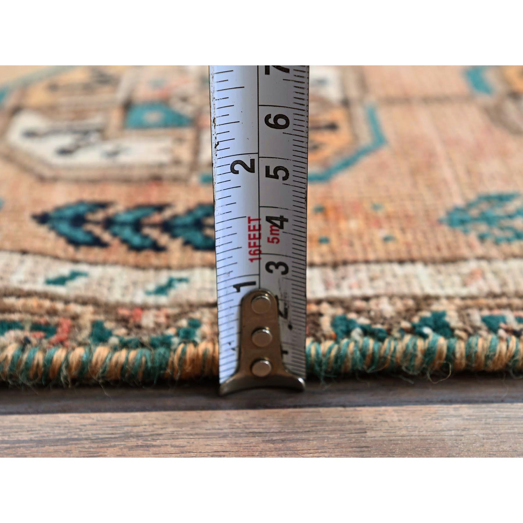 Tappeto Runner in lana vintage persiano Shiraz annodato a mano 2'4 