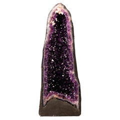 25" AAA-Grade Dark Purple Amethyst Geode
