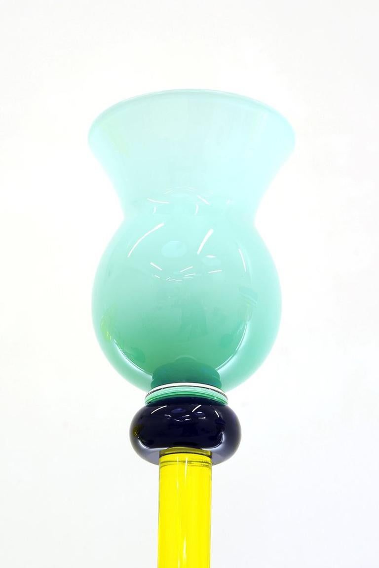 Moderno 25 Vaso in vetro Astimelusa, di Ettore Sottsass, Memphis Milano in vendita