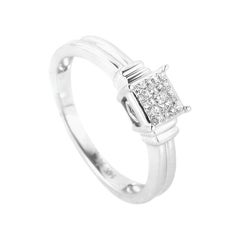 .25 Carat 14 Karat White Gold Diamond Promise Ring