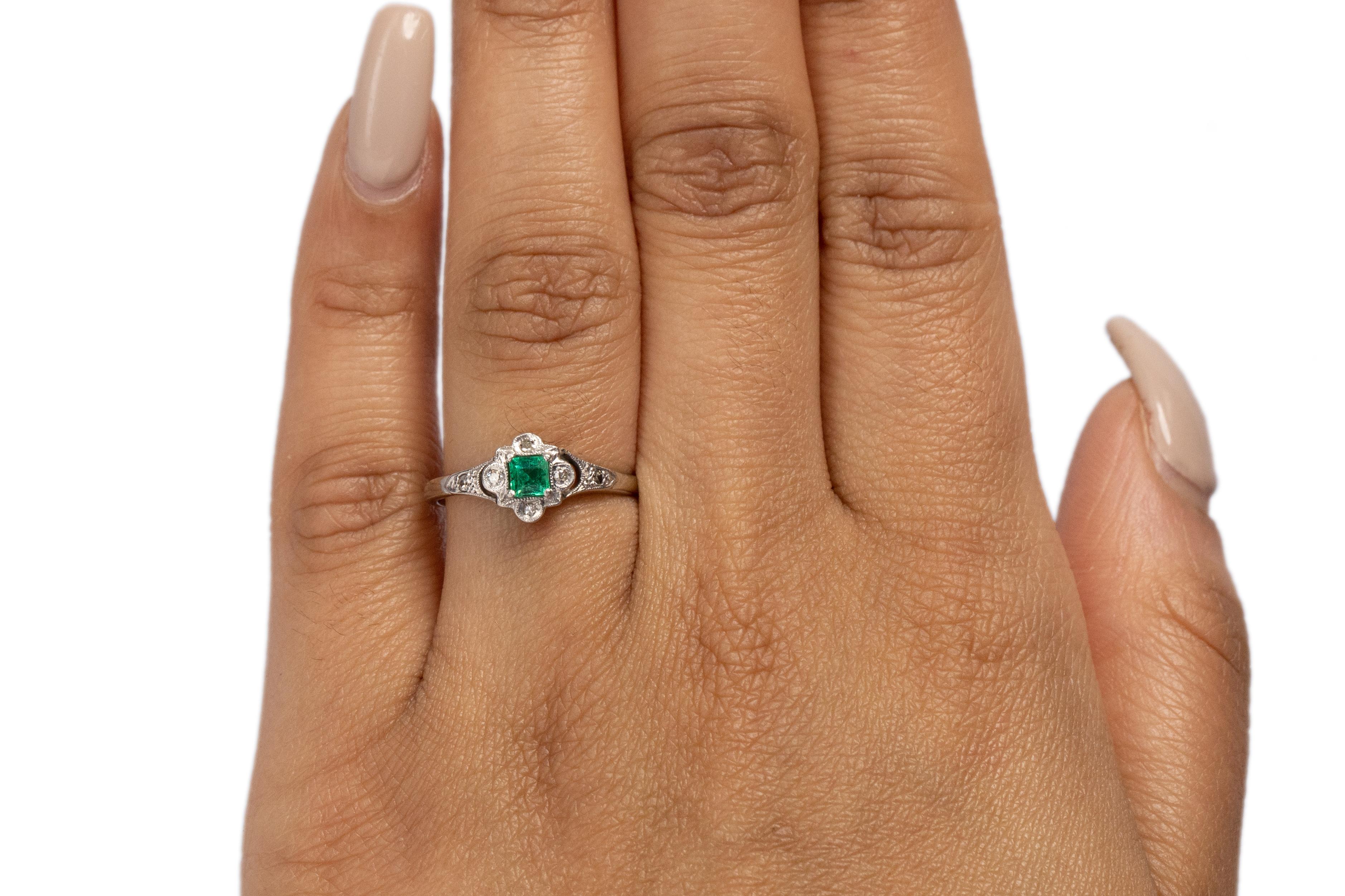 .25 Carat Art Deco Diamond Platinum Engagement Ring 1