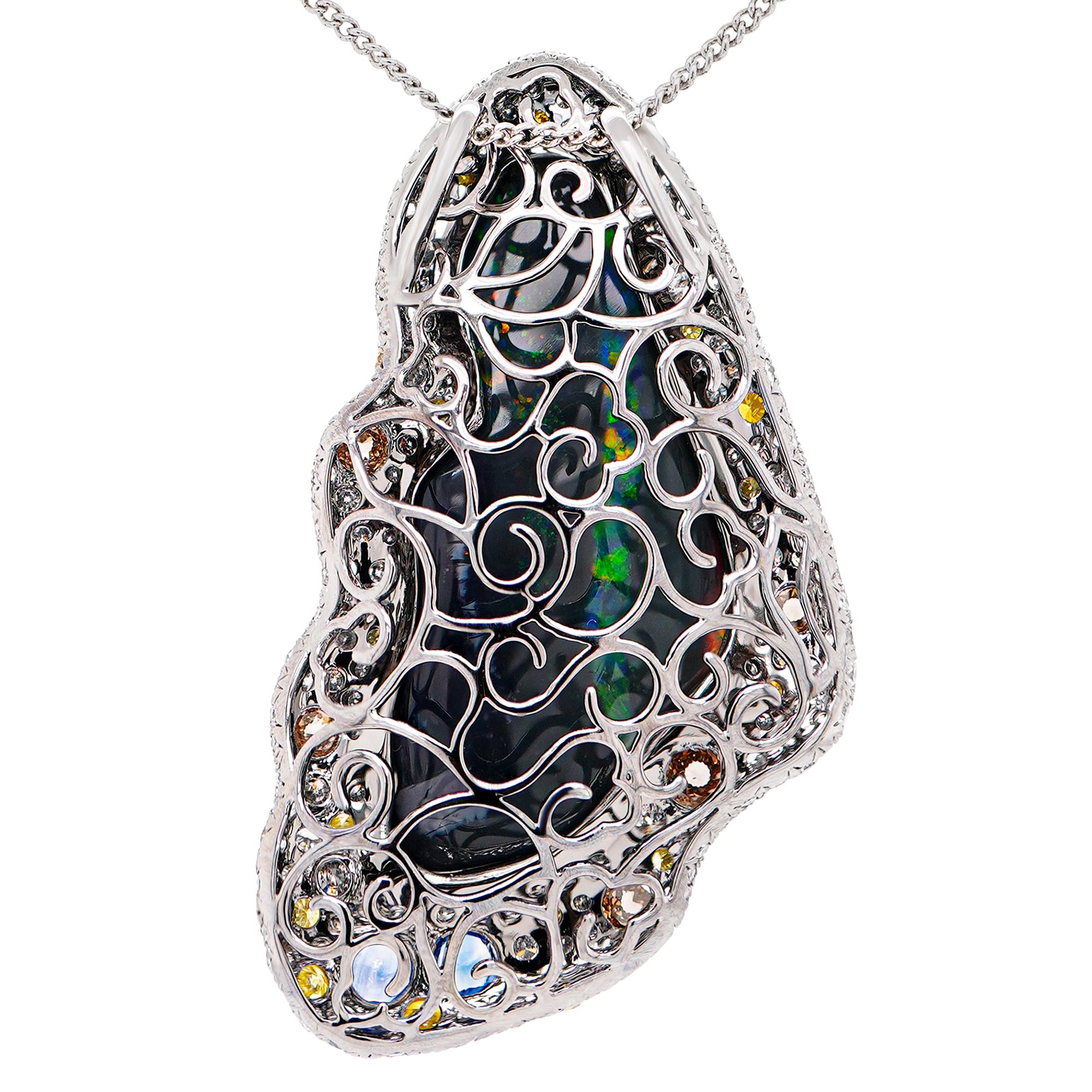 collana opale nero