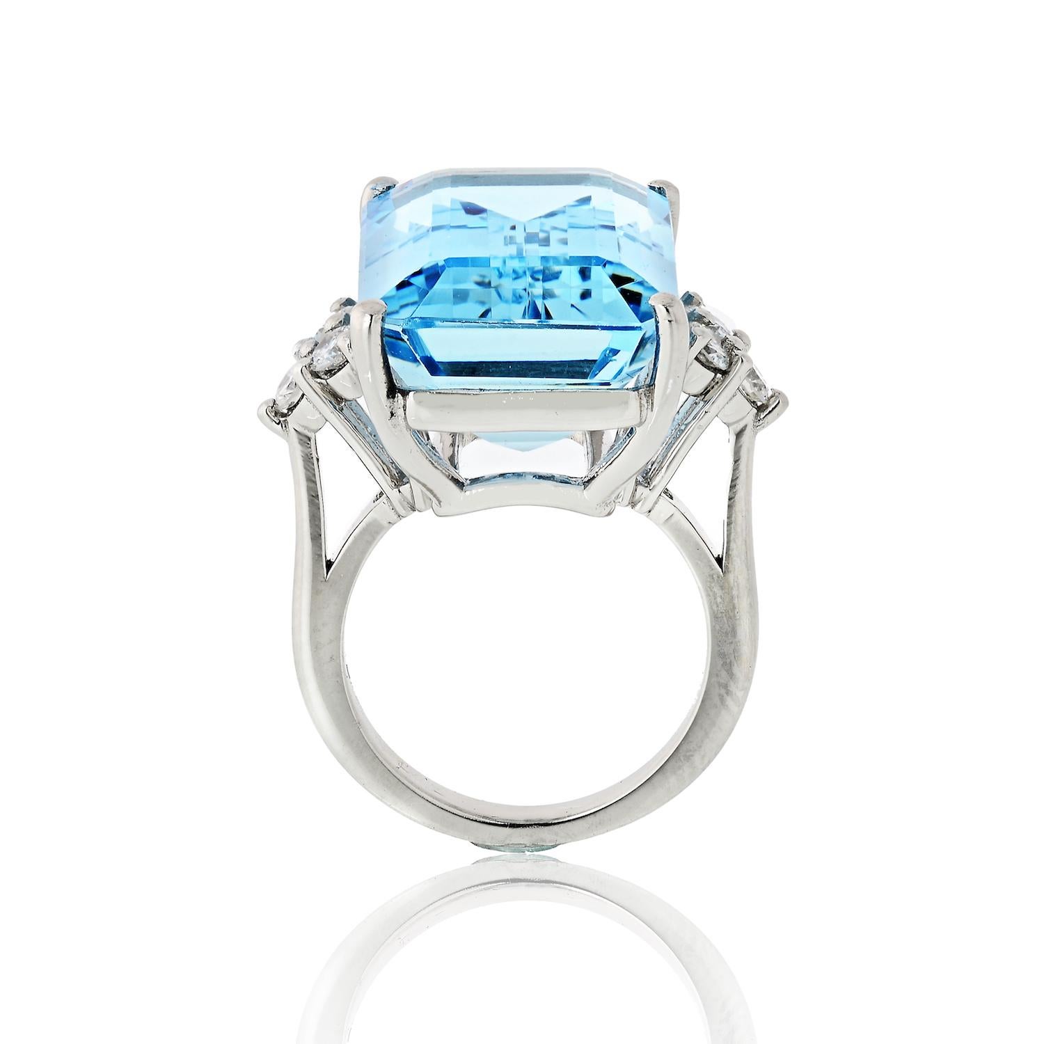 blue aquamarine ring