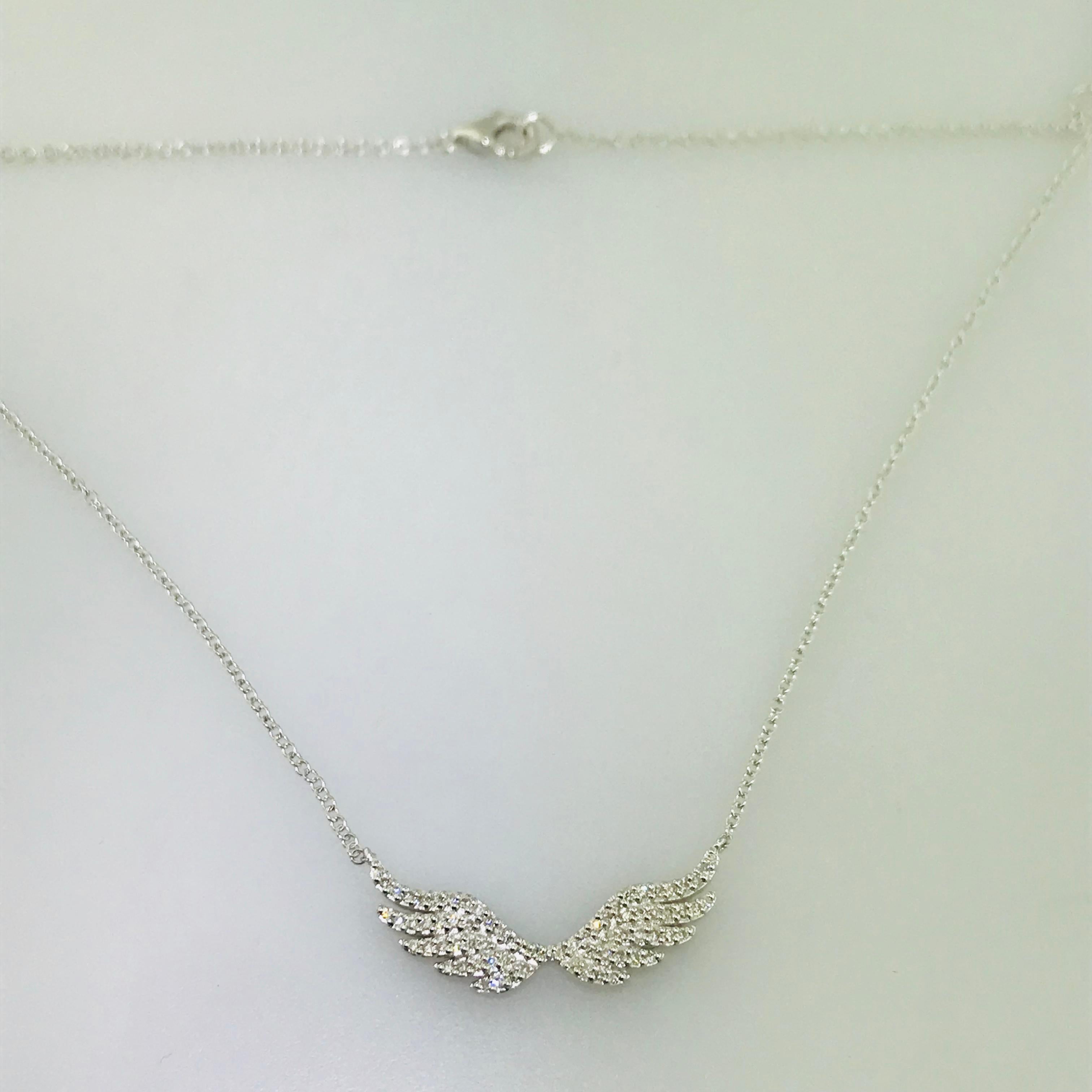 tiffany angel wing necklace