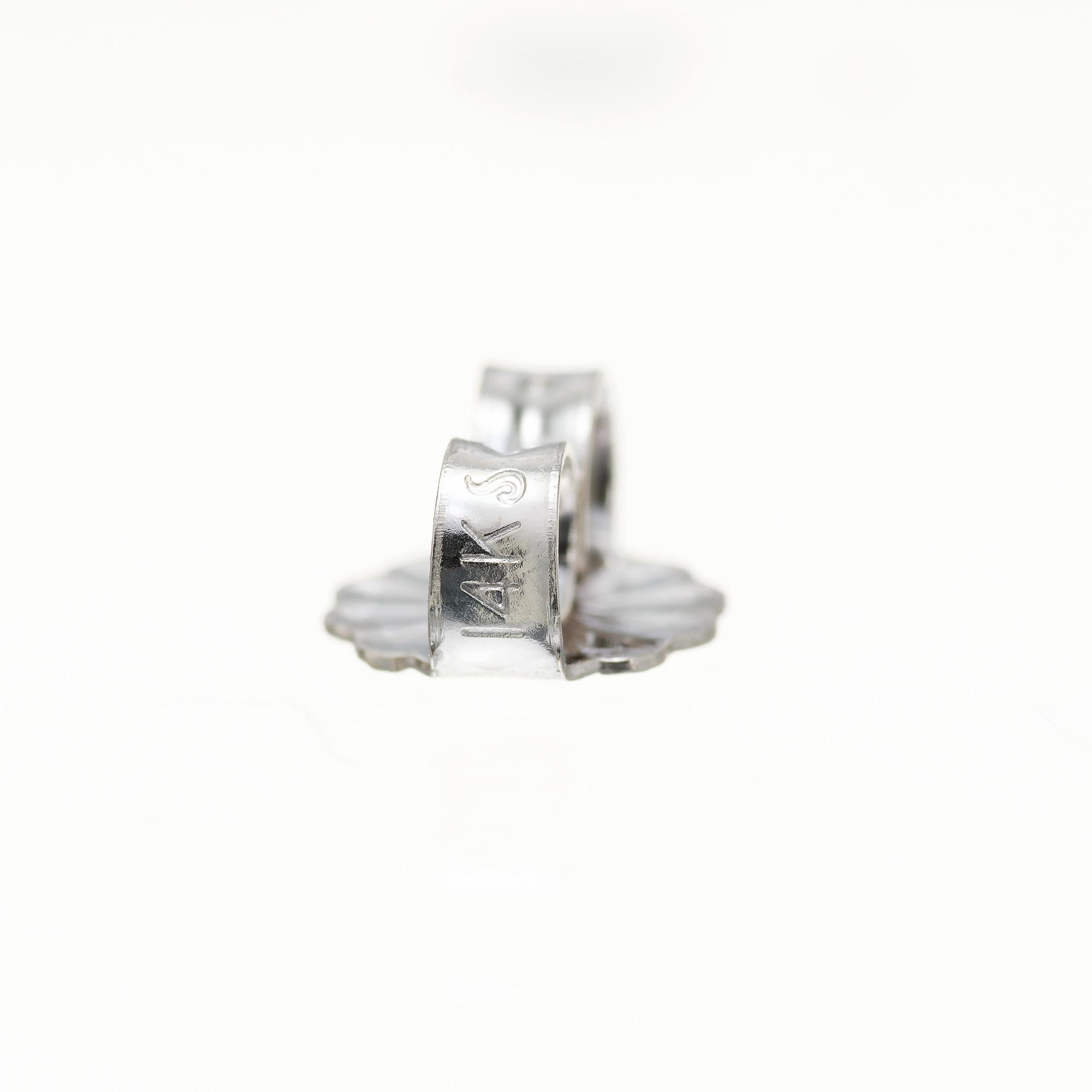 Diamant-Ohrhänger aus Gold mit durchbrochenen Diamanten im Zustand „Gut“ im Angebot in Stamford, CT