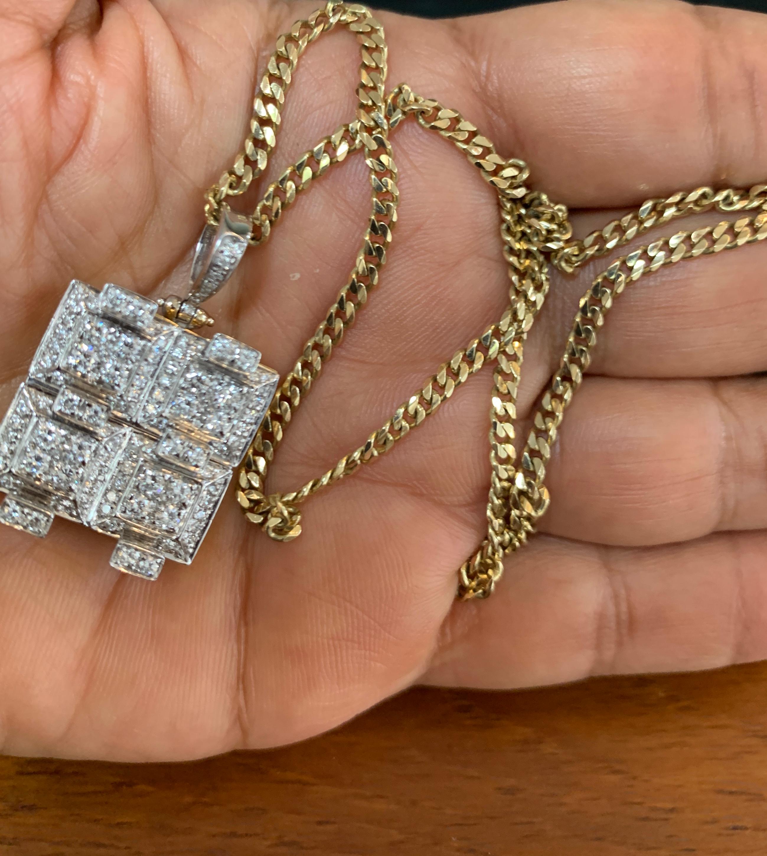 2.5 carat diamond necklace