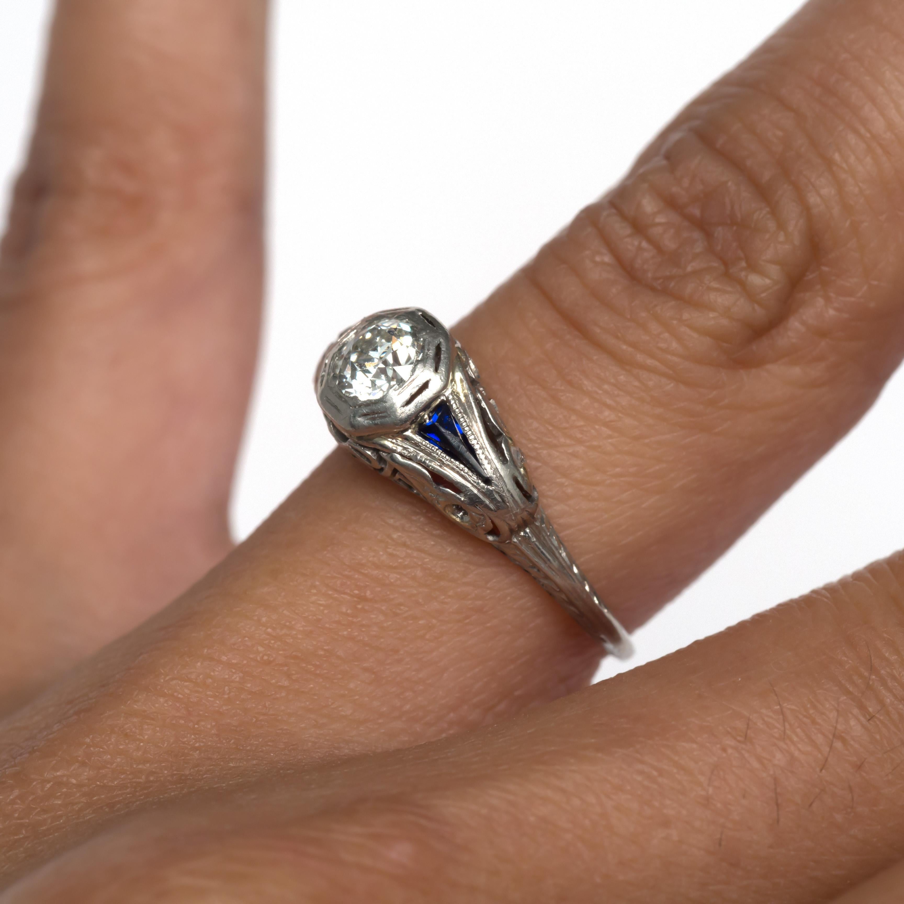 Women's or Men's .25 Carat Diamond Platinum Engagement Ring