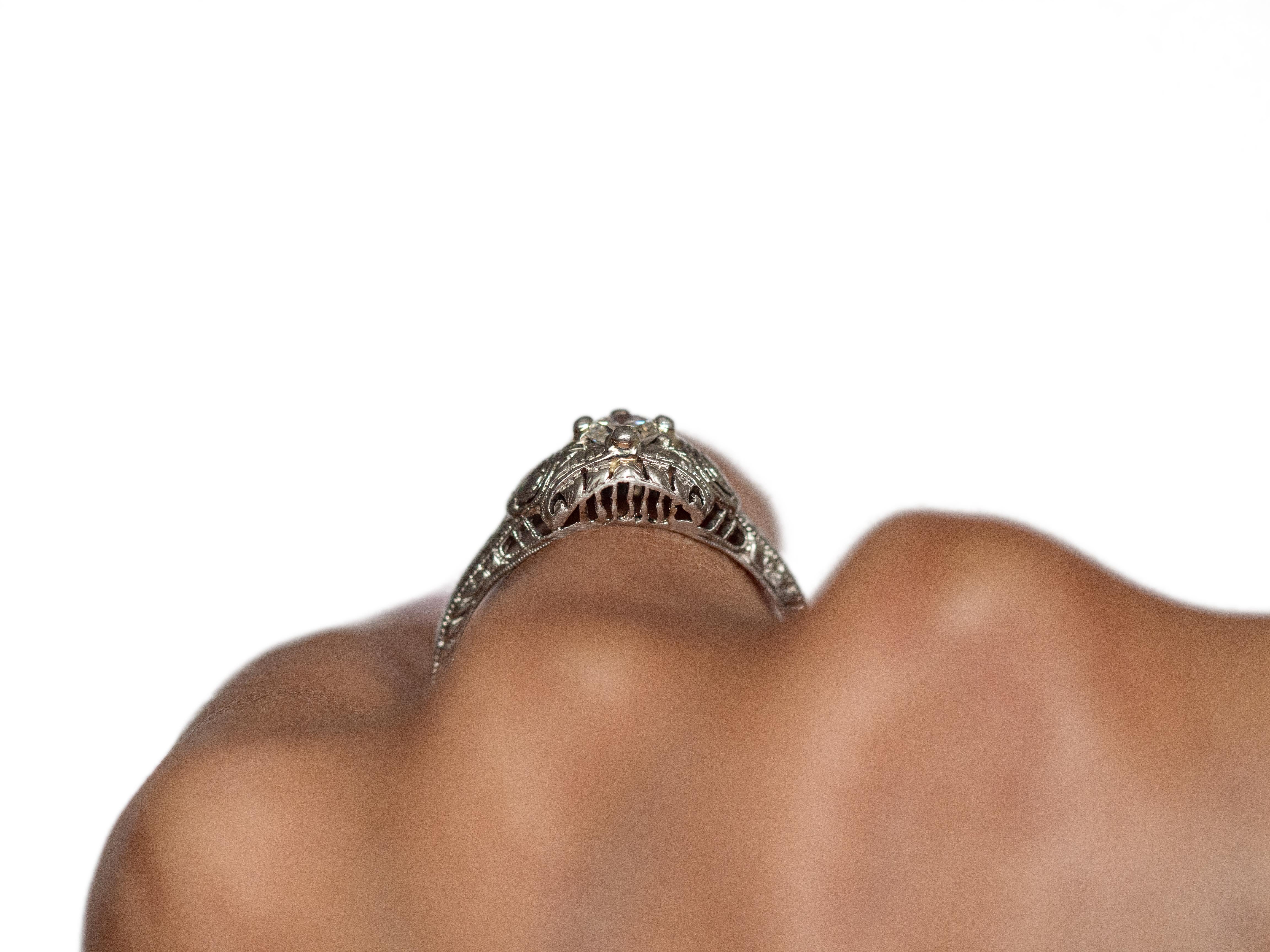 .25 Carat Diamond Platinum Engagement Ring In Good Condition For Sale In Atlanta, GA