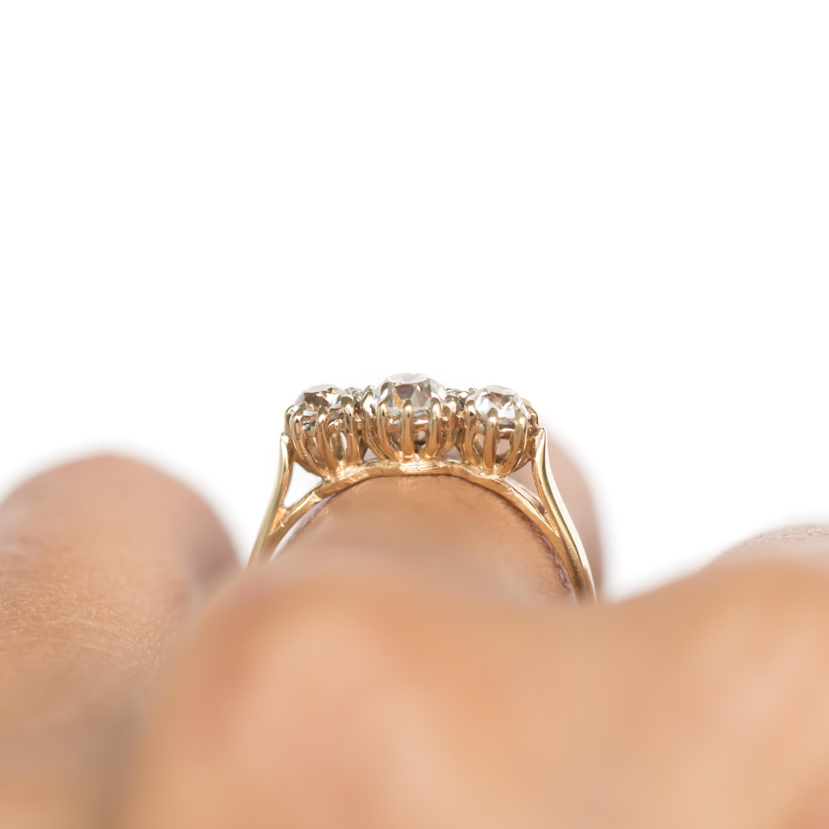 Women's or Men's .25 Carat Diamond Yellow Gold Engagement Ring