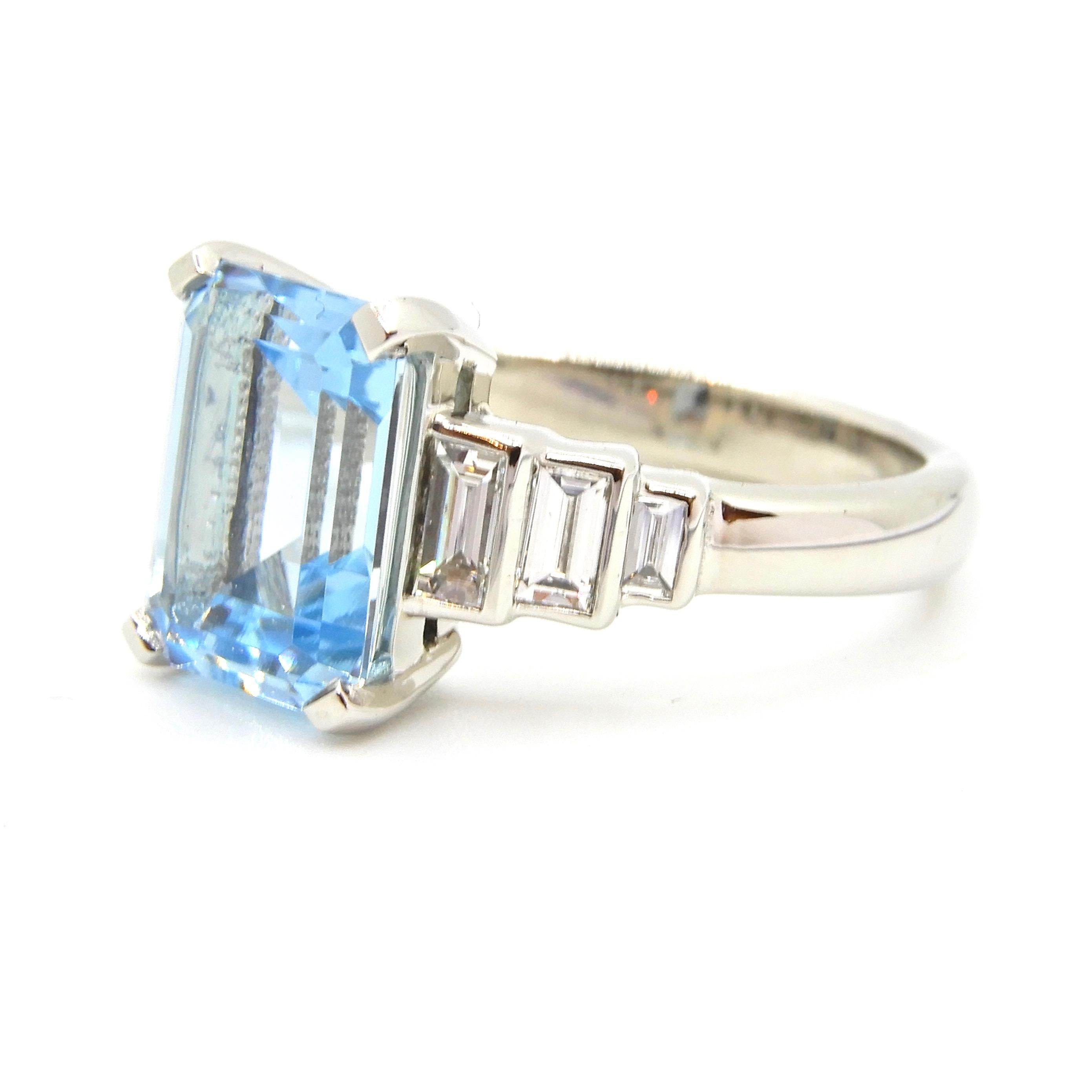 2.5 carat aquamarine ring