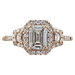 2.5 Carat Emerald Diamond Ring 14K White Gold A Classic Statement