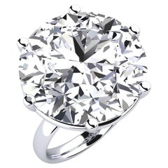 Anillo de Diamante Redondo de 25 Quilates J VVS1  Certificado GIA