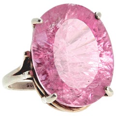 25 Carat Kunzite Sterling Silver Ring