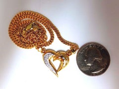 Collier « Cœur » avec diamants naturels de 0,25 carat, en or jaune 14 carats*