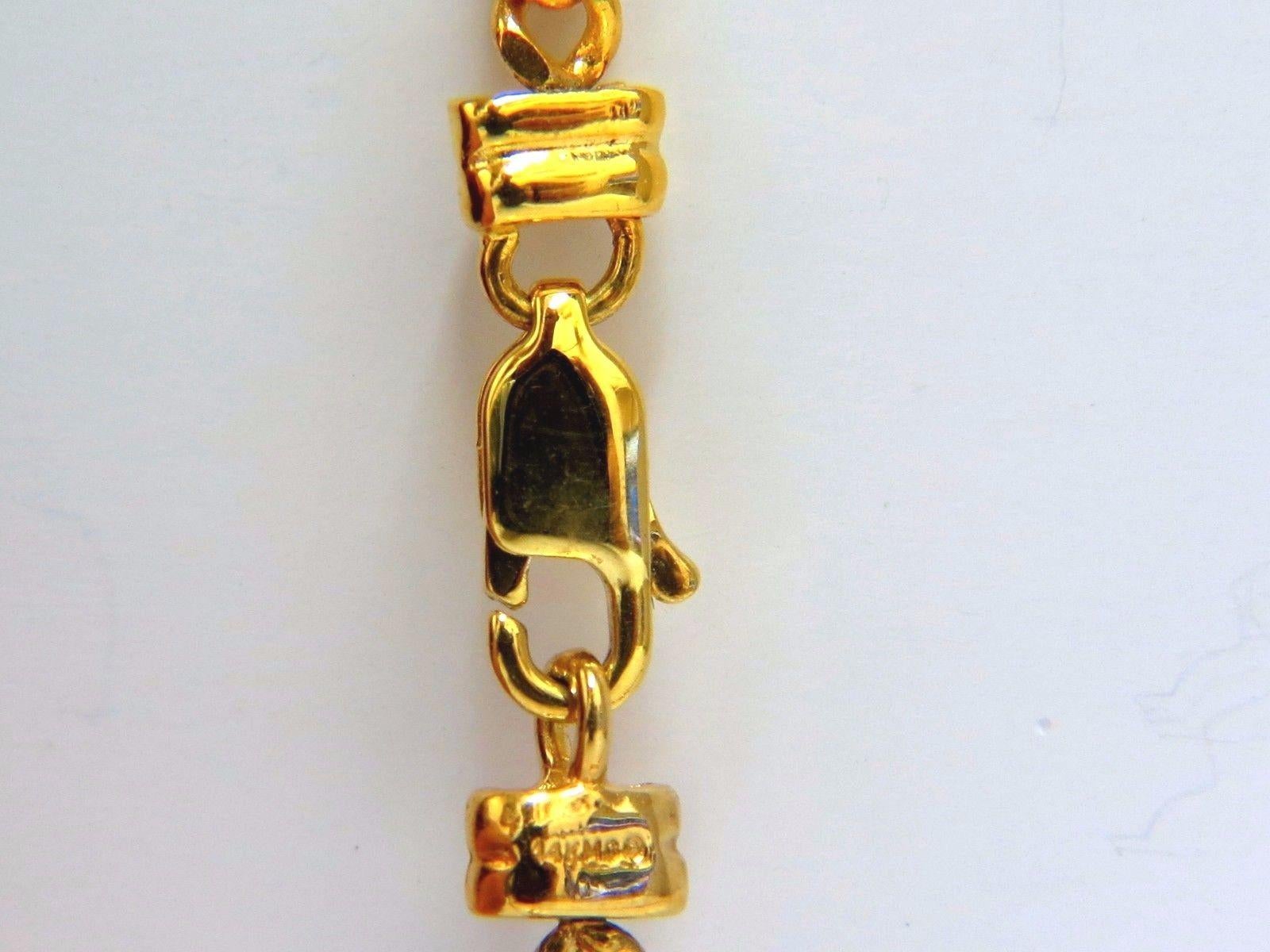 Round Cut .25 Carat Natural Diamonds Heart Necklace 14 Karat Yellow Gold For Sale