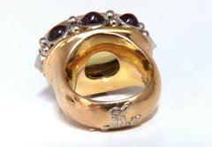 25 Carat Natural Lemon Quartz Vintage Ring 19 Karat Vintage Middle East 52 Gram*
