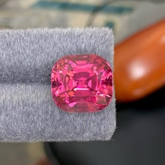 25 Carat Natural Quality Hot Pink Tourmaline Stone Cushion Cut Afghani Gemstone
