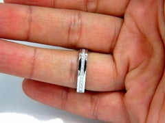 .25 Carat Natural Round Cut Diamonds Men's Band Platinum Mod Square Form*