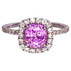 2.5 Carat Pink Sapphire Engagement Ring