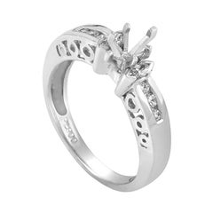 .25 Carat Platinum Diamond Engagement Ring Mounting