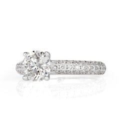 2.5 Carat Round Brilliant Diamond Ring Brilliant White 14K White Gold