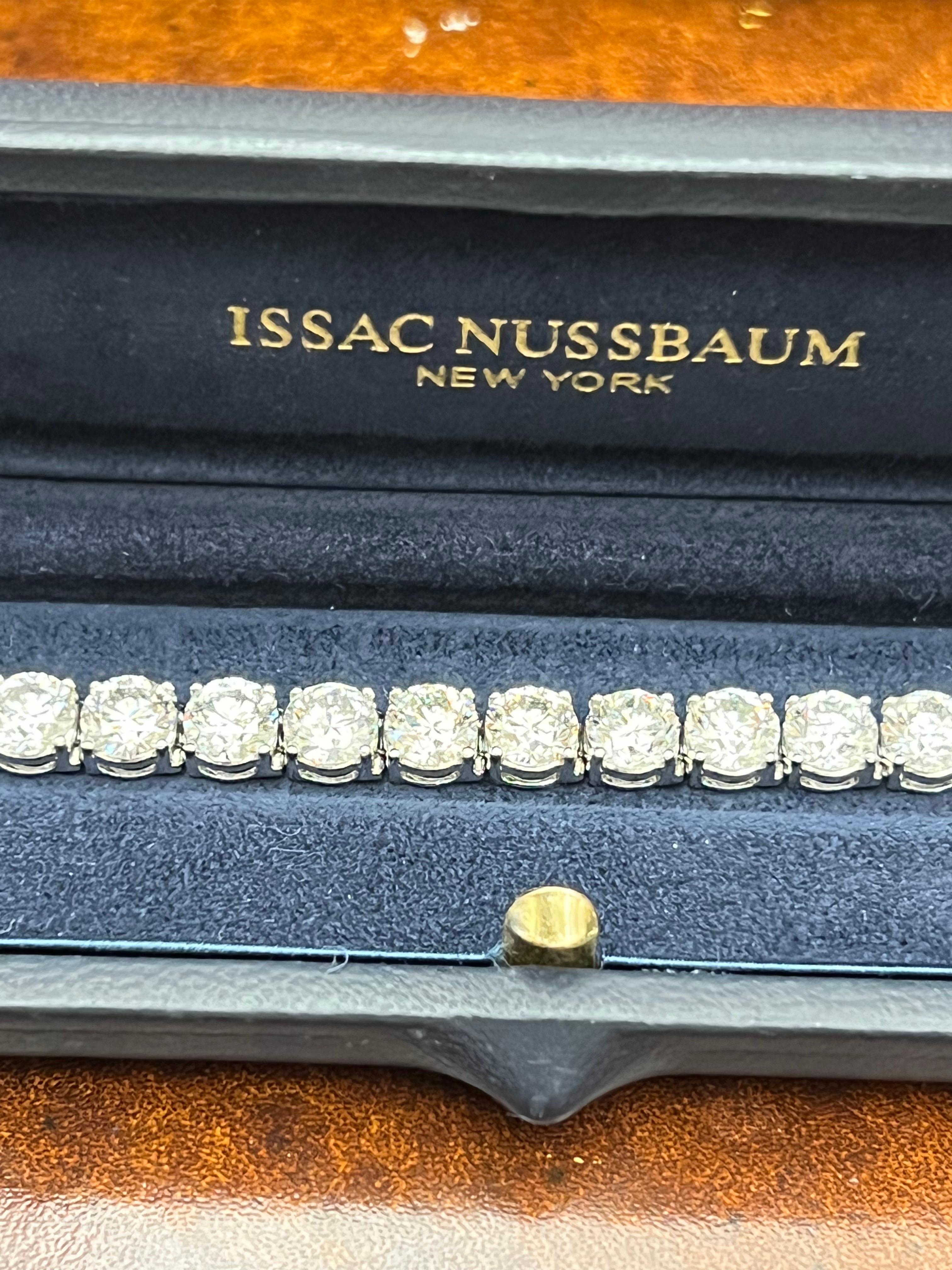 Moderne Bracelet tennis en diamants taille ronde de 25 carats en vente