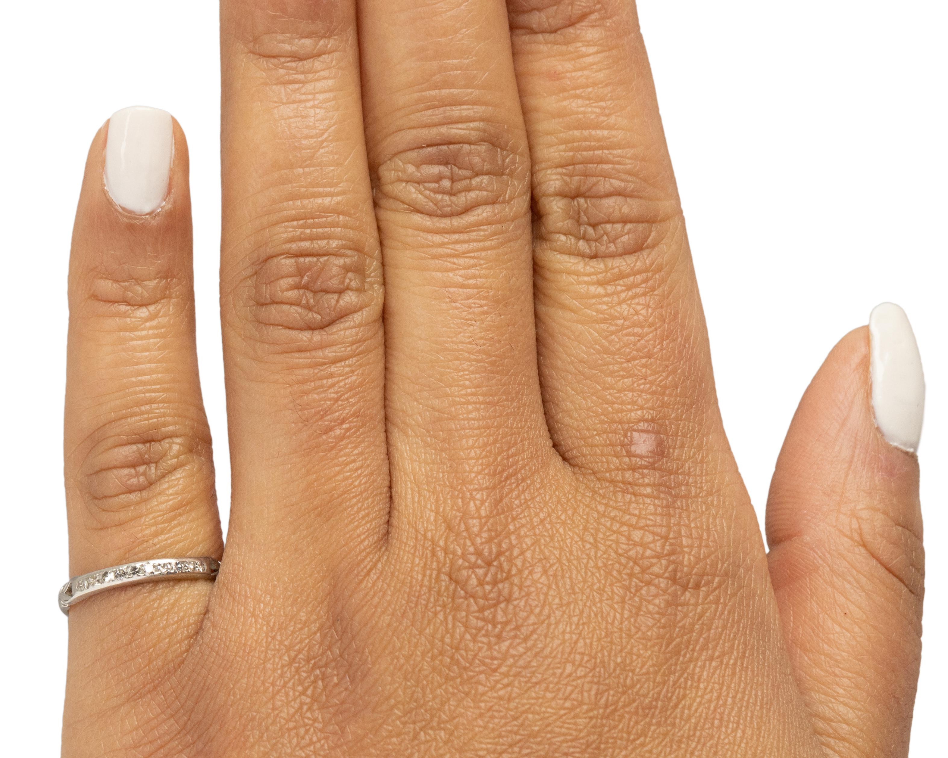25 Karat Gesamtgewicht Art Deco Diamant Platin Verlobungsring im Zustand „Gut“ im Angebot in Atlanta, GA