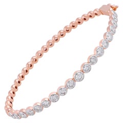 Bracciale Eternity con diamante da 2,5 carati in oro 14 carati