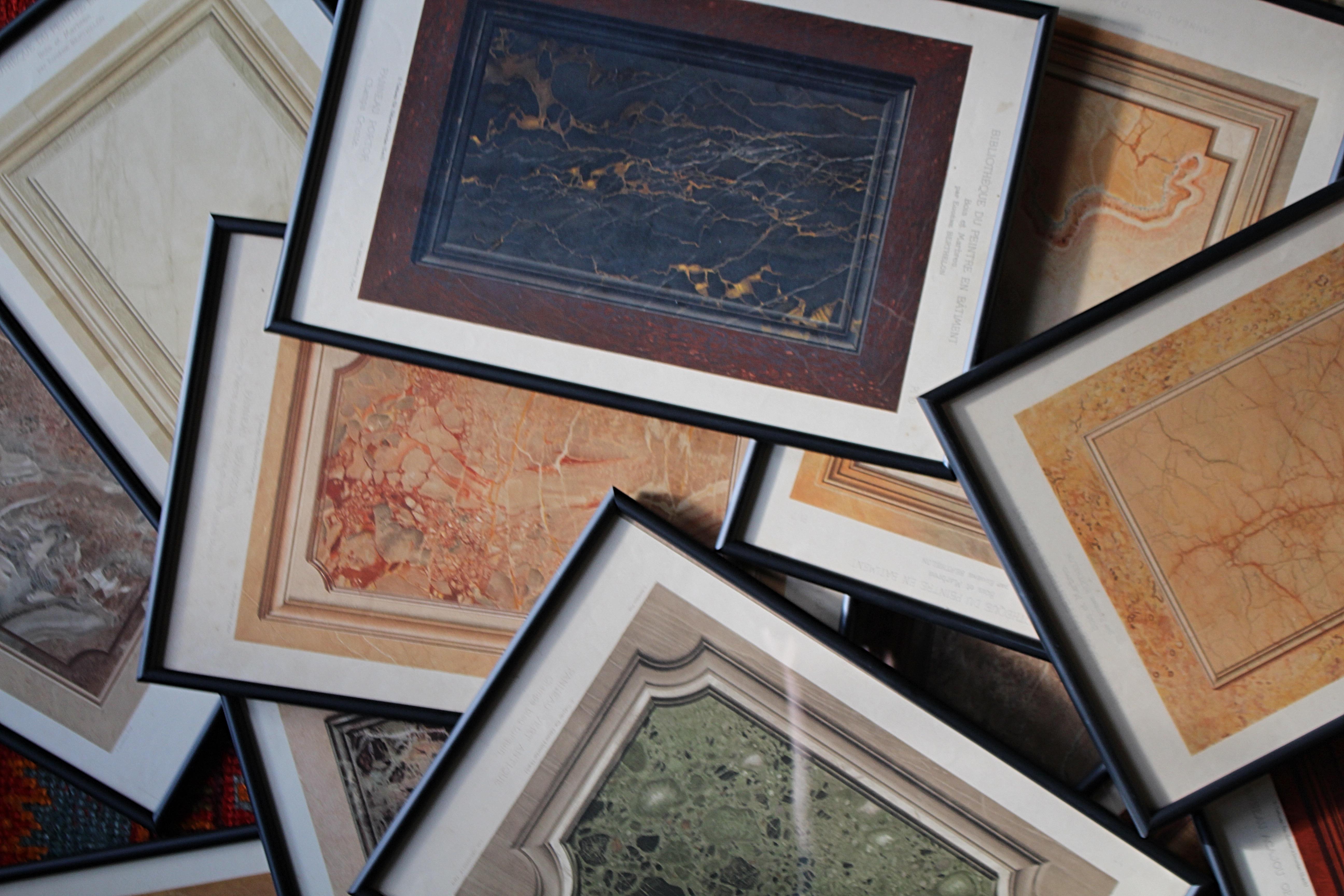 French 25 Chromolithograph Plates 