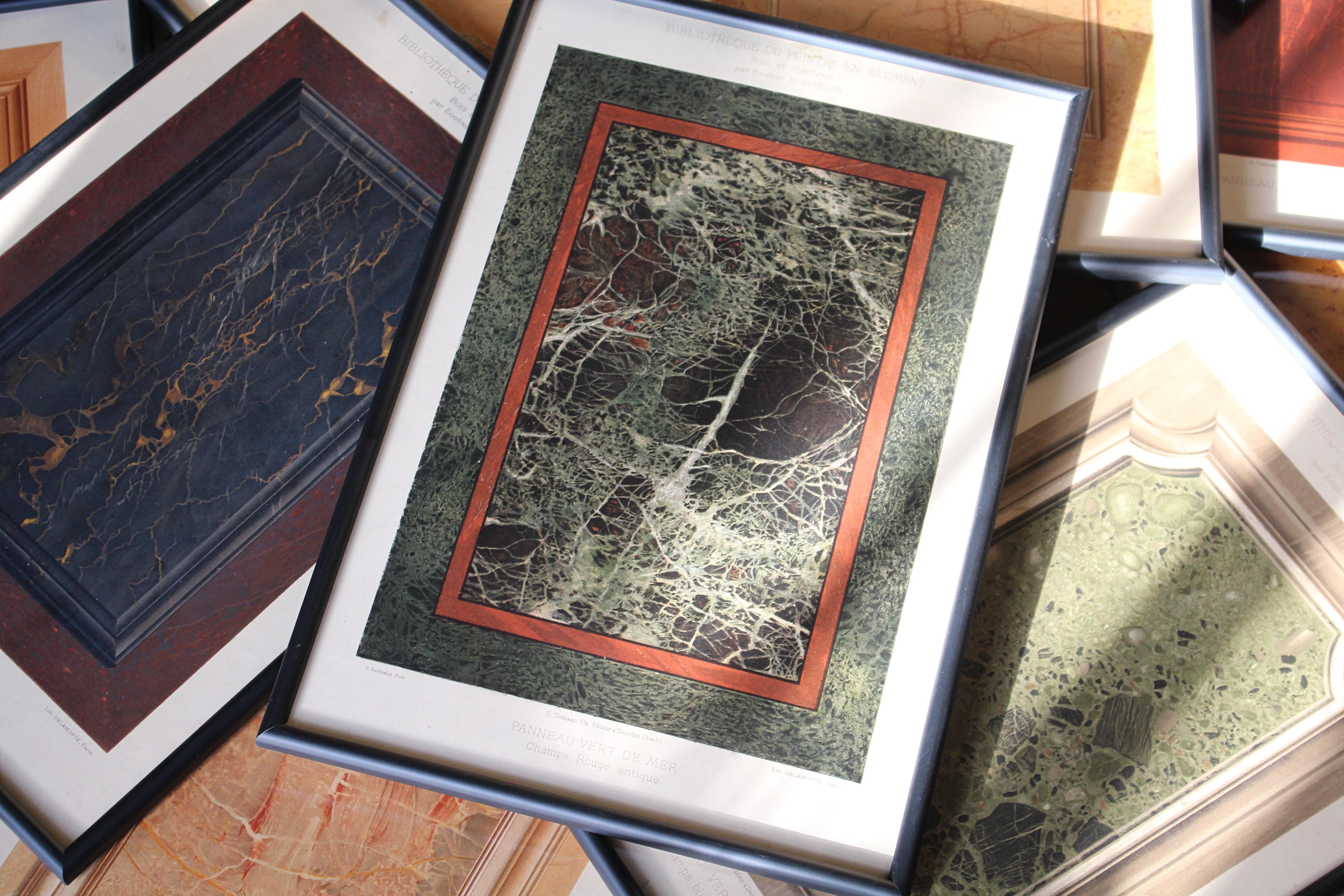 Early 20th Century 25 Chromolithograph Plates 