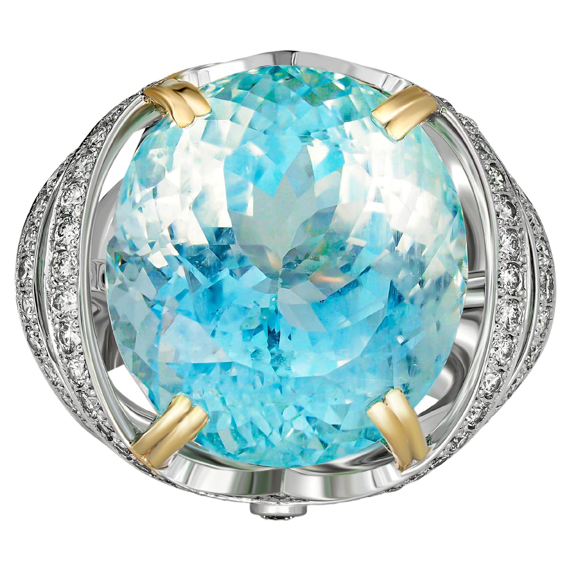 Genuine Aquamarine Ring Aquamarine Diamond Ring Aquamarine |  centenariocat.upeu.edu.pe