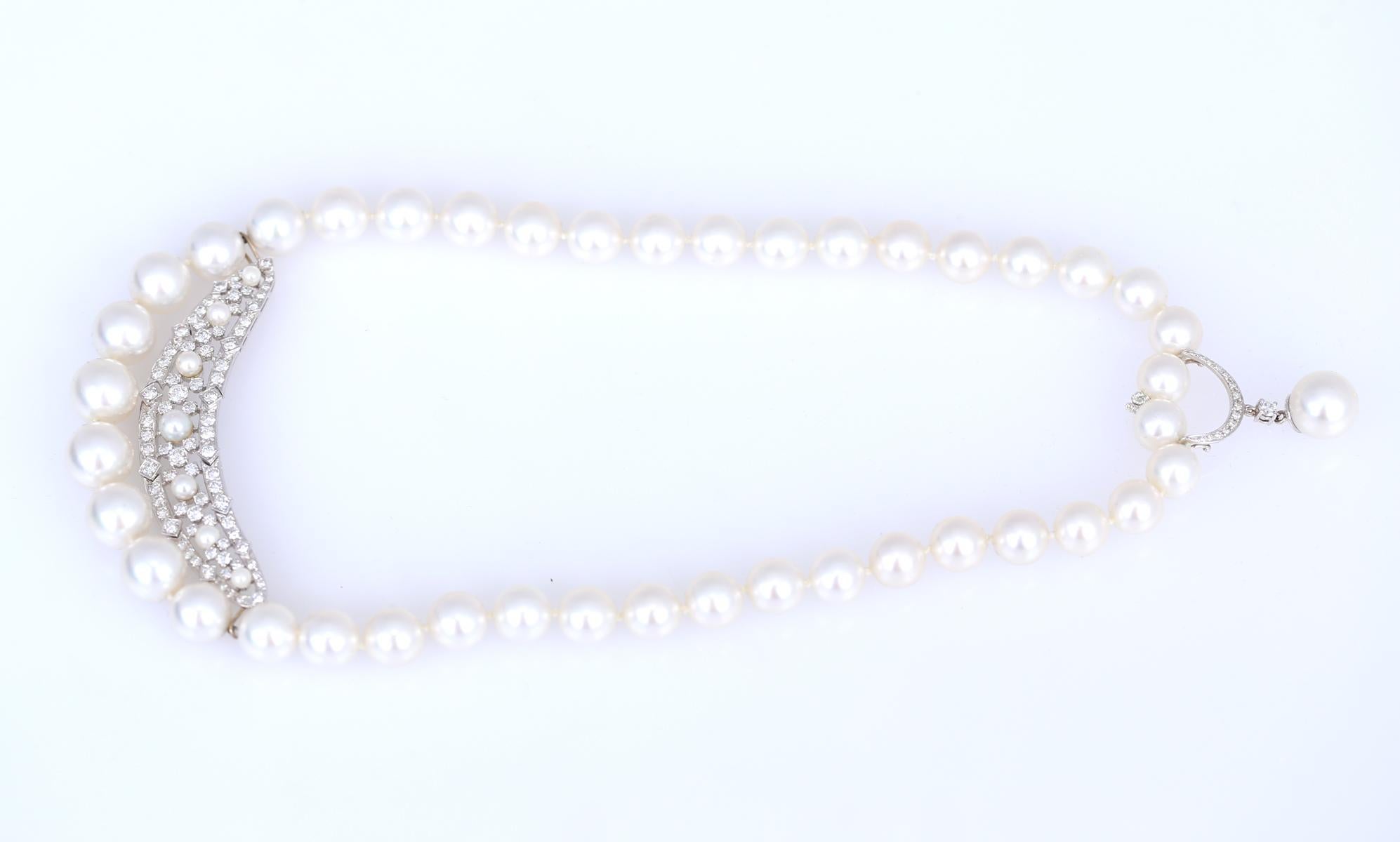 Collier de perles de 2,5 carats de qualité AAA, 2020 en vente 6
