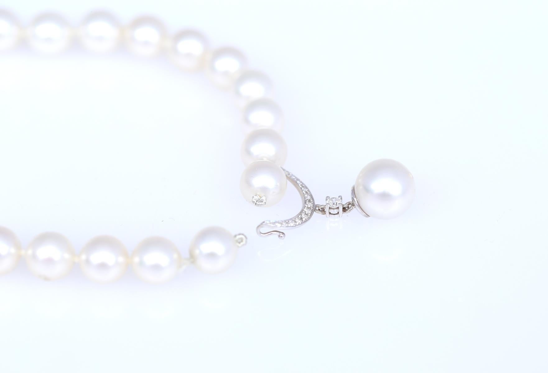 Collier de perles de 2,5 carats de qualité AAA, 2020 en vente 8
