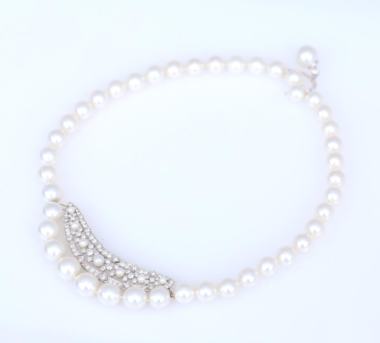 Collier de perles de 2,5 carats de qualité AAA, 2020 en vente 2