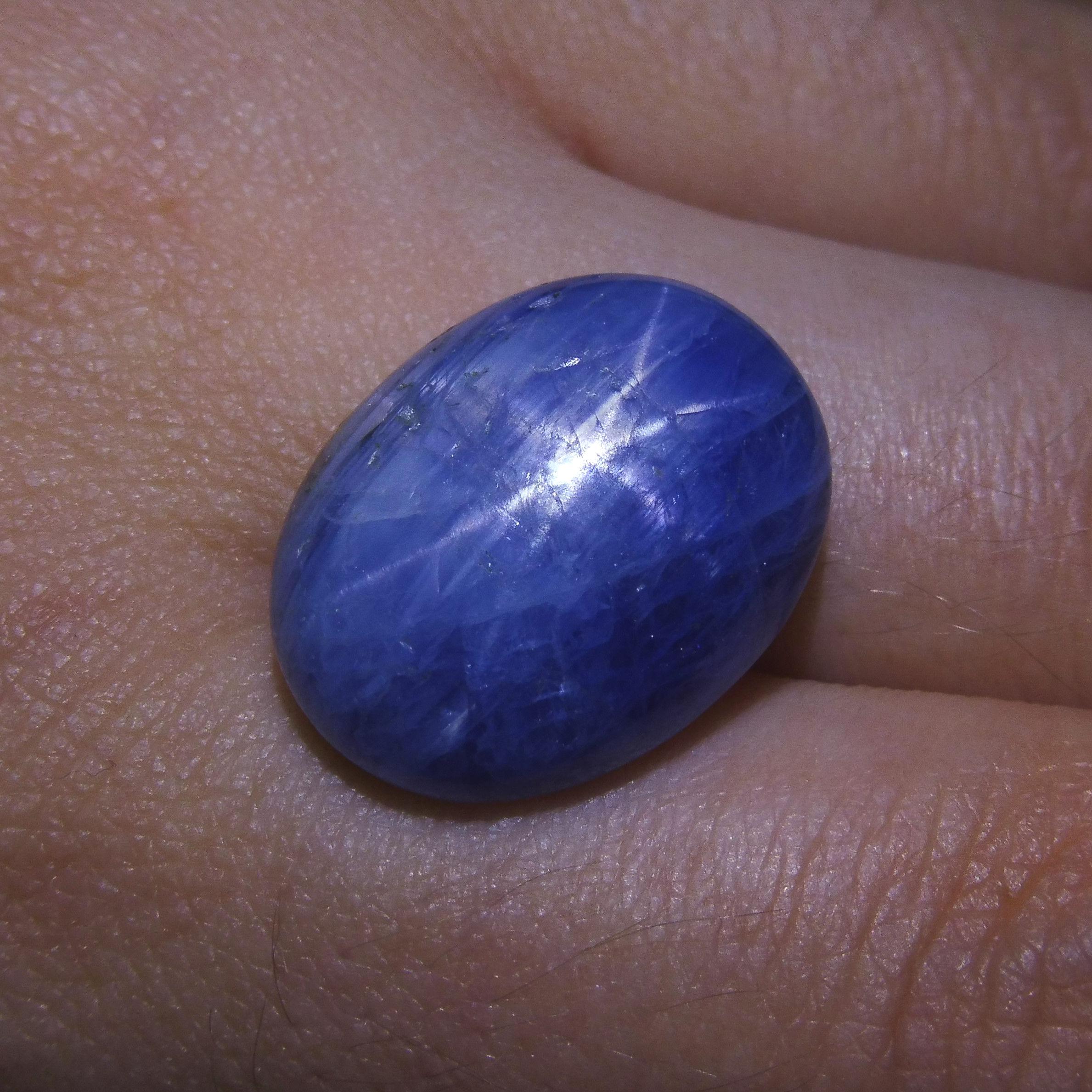 25 ct Oval Star Sapphire For Sale 1