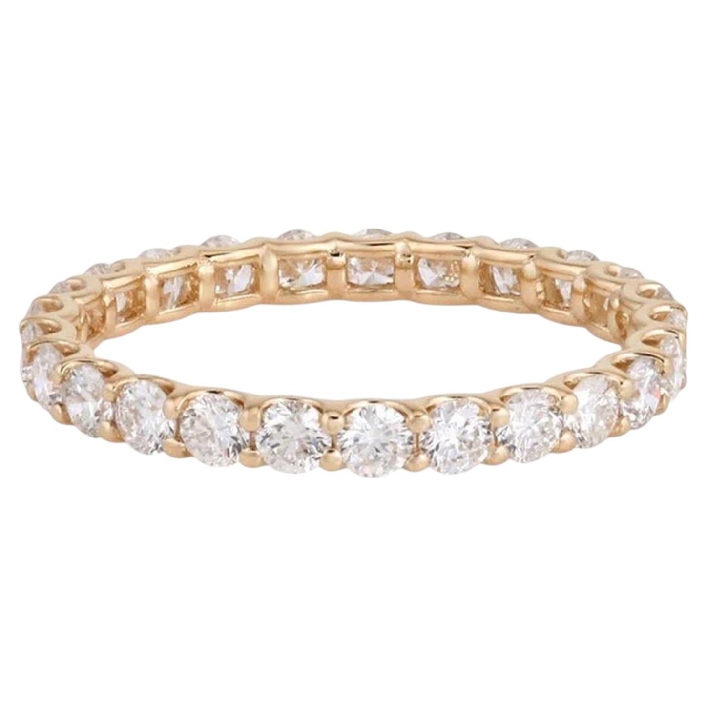 For Sale:  25 Diamonds 14K (or 18k upon request) Yellow Gold Eternity Ring