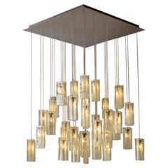 25 Glass Drops Pendant Chandelier