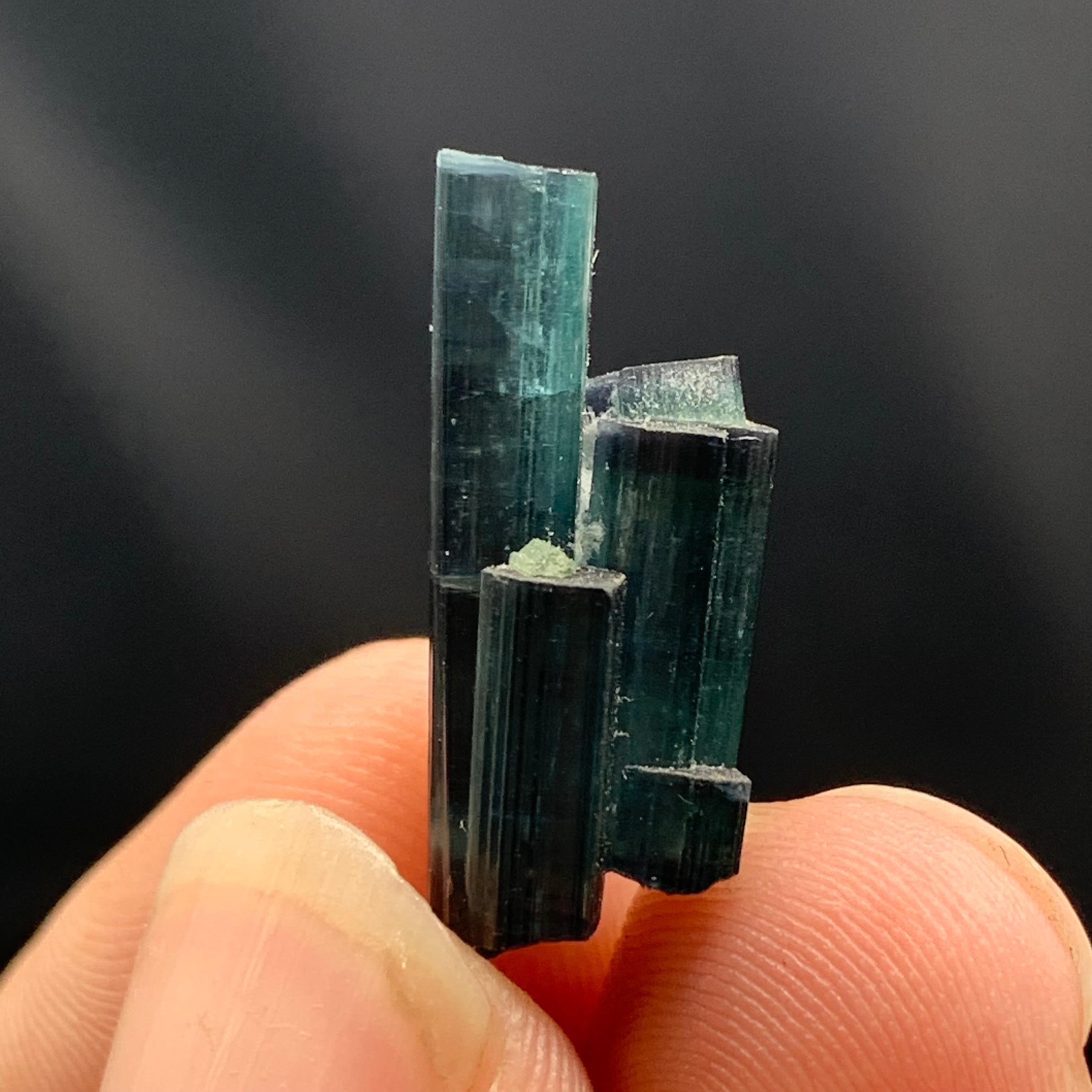 Adam Style 2.5 Grams Robust Terminated Indicolite Tourmaline Crystals From Afghanistan For Sale
