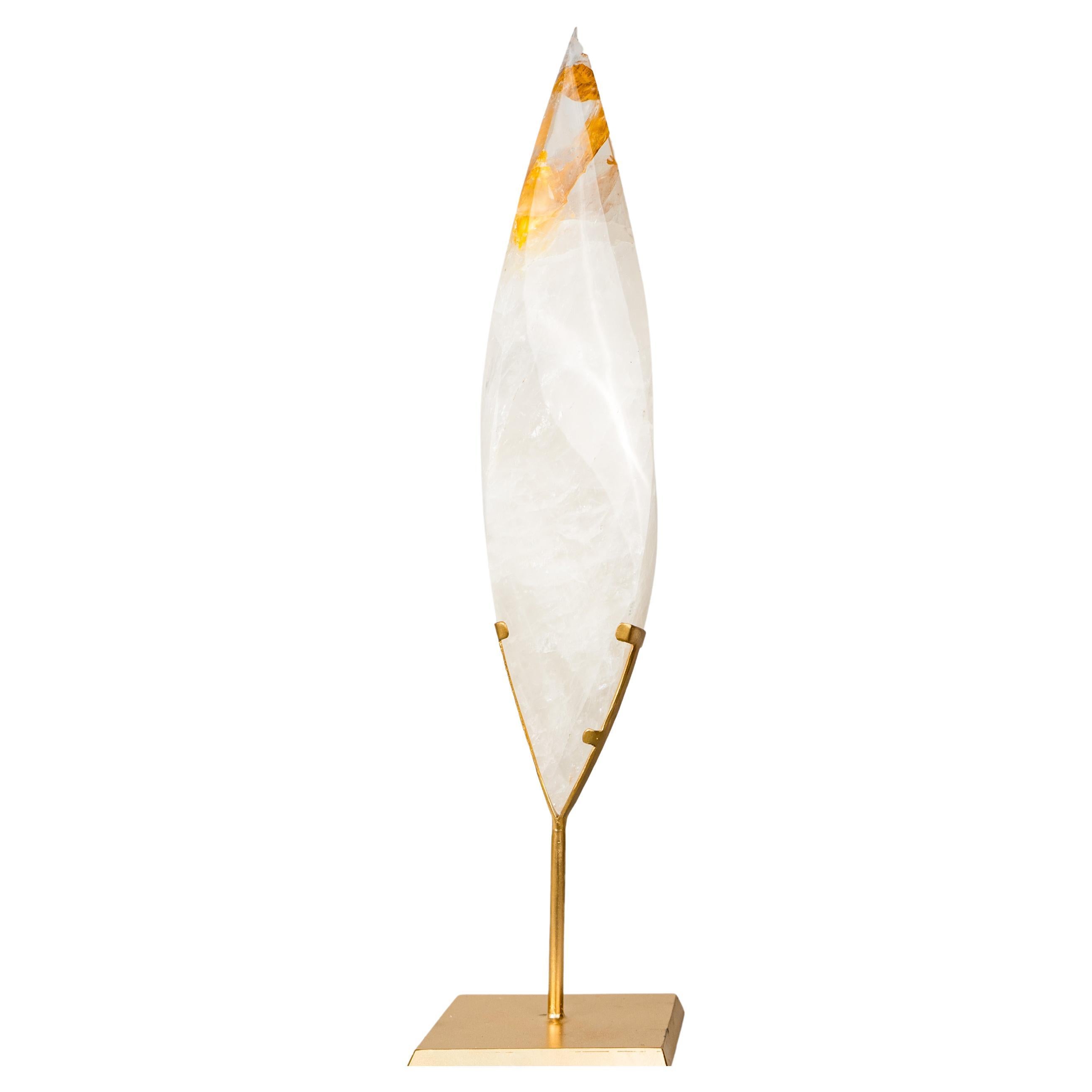 25-Inch Golden Healer Quartz Flame