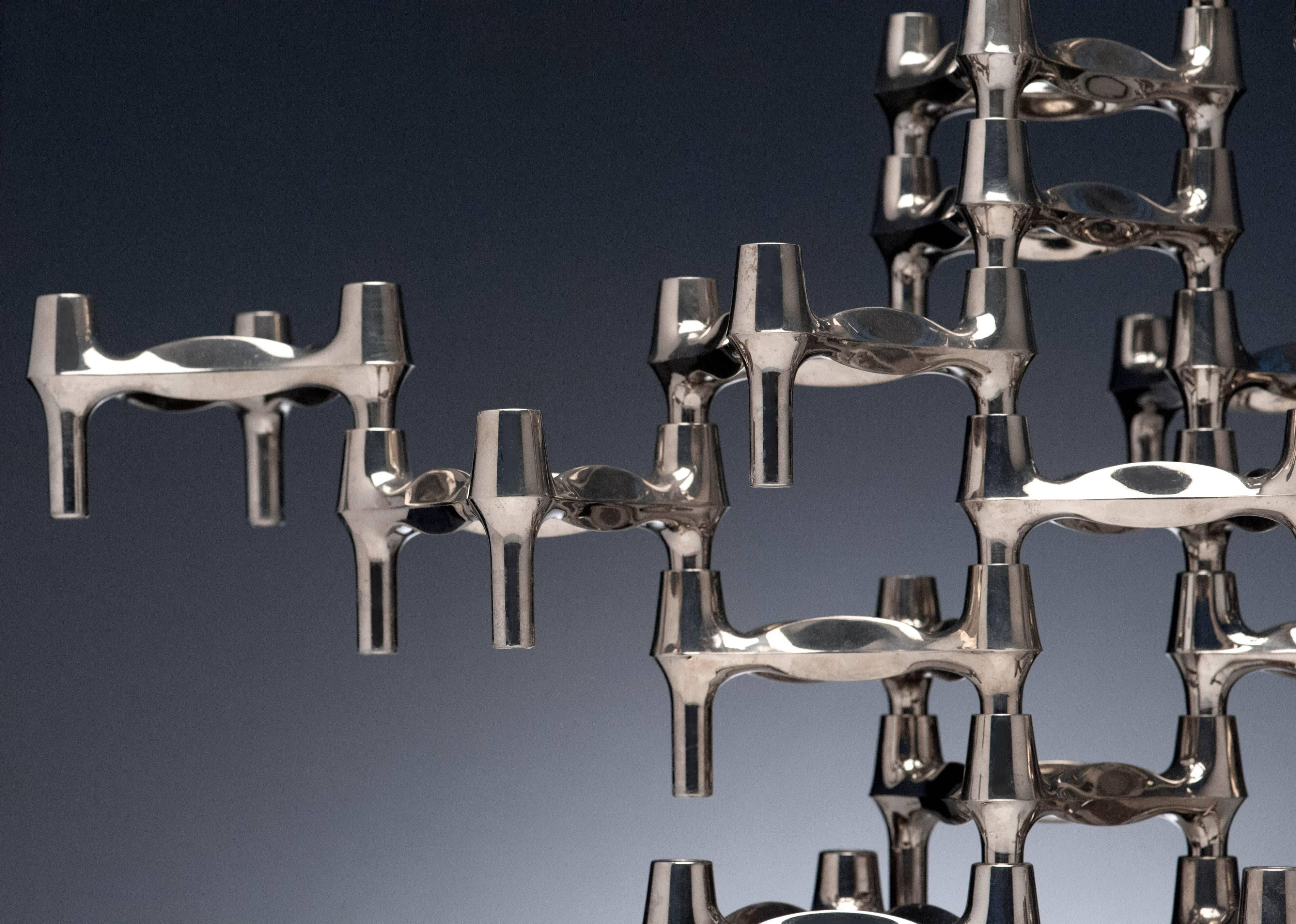 25 Nagel Candleholder Centrepiece Modern Kinetic Sculpture In Excellent Condition In Washington, DC